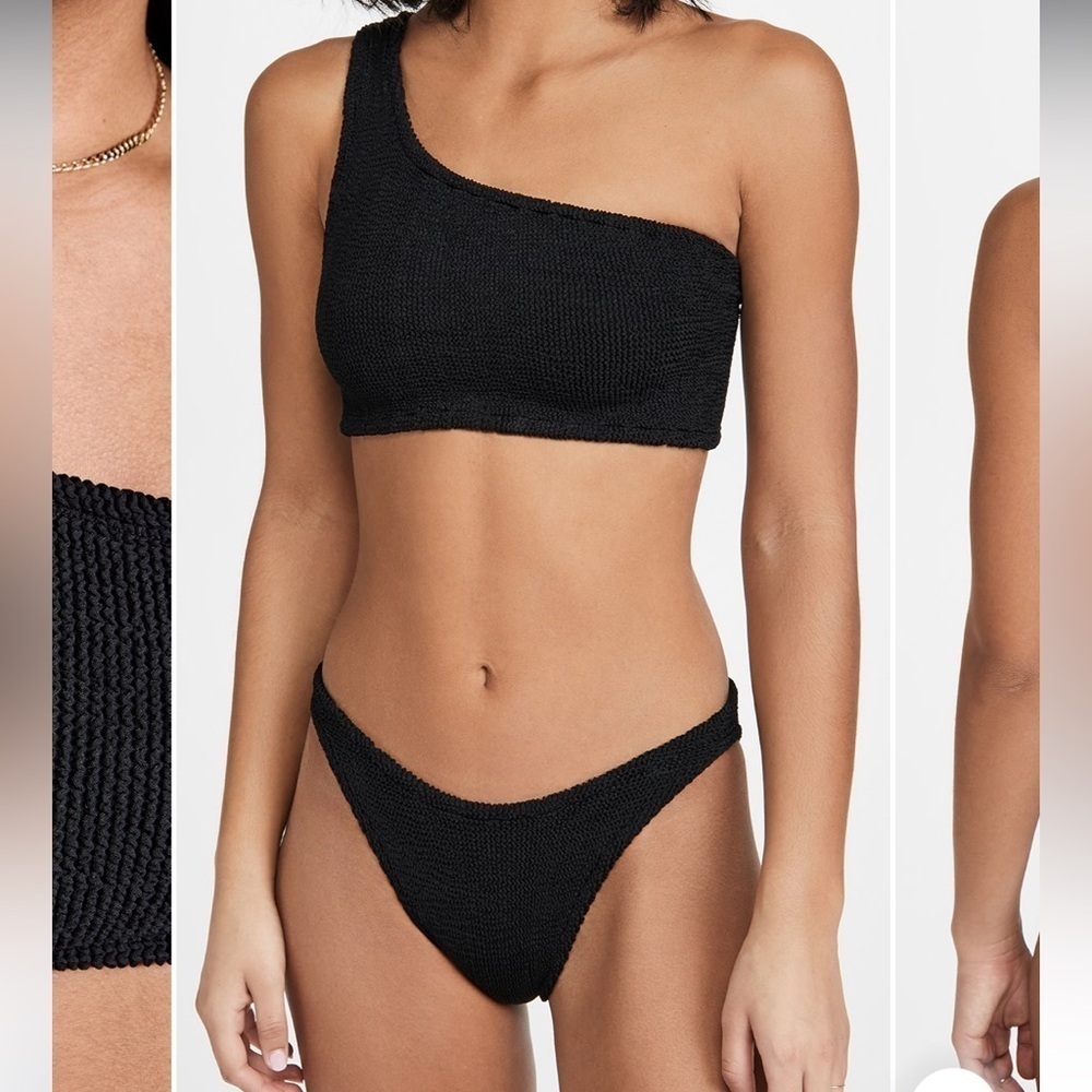 Textured One Shoulder Bikini NWOT